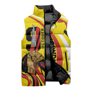Uganda Sleeveless Puffer Jacket 63rd Anniversary Of Independence