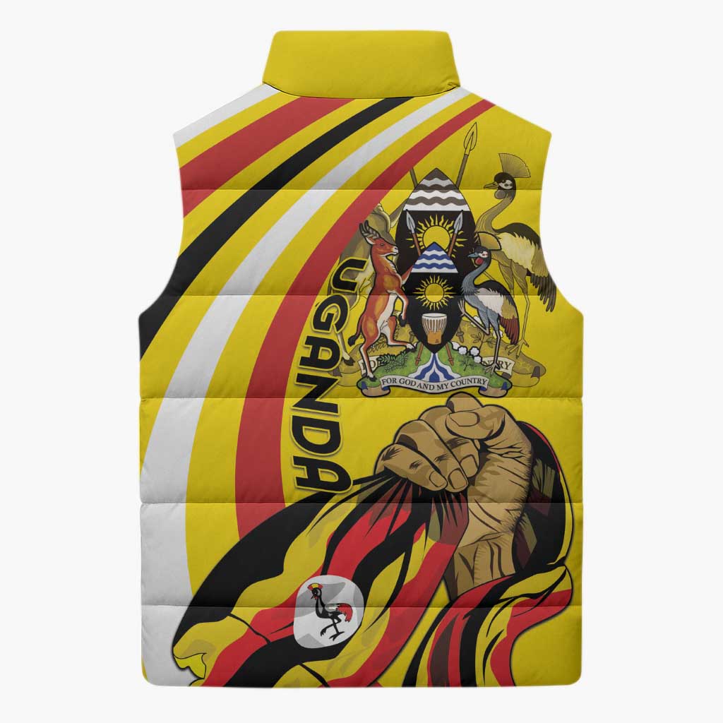 Uganda Sleeveless Puffer Jacket 63rd Anniversary Of Independence