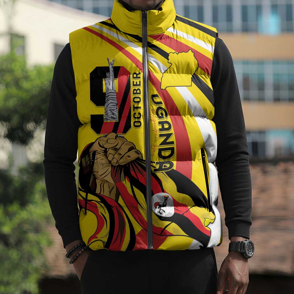 Uganda Sleeveless Puffer Jacket 63rd Anniversary Of Independence