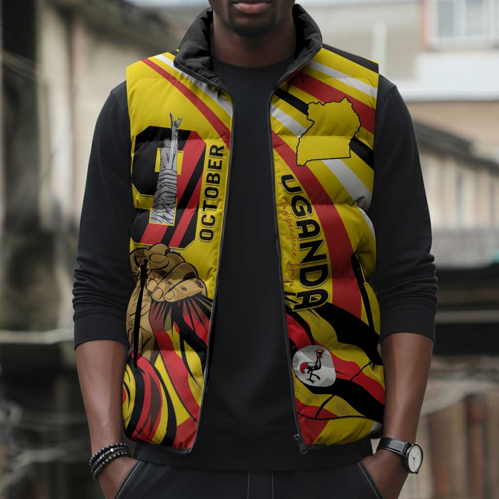 Uganda Sleeveless Puffer Jacket 63rd Anniversary Of Independence