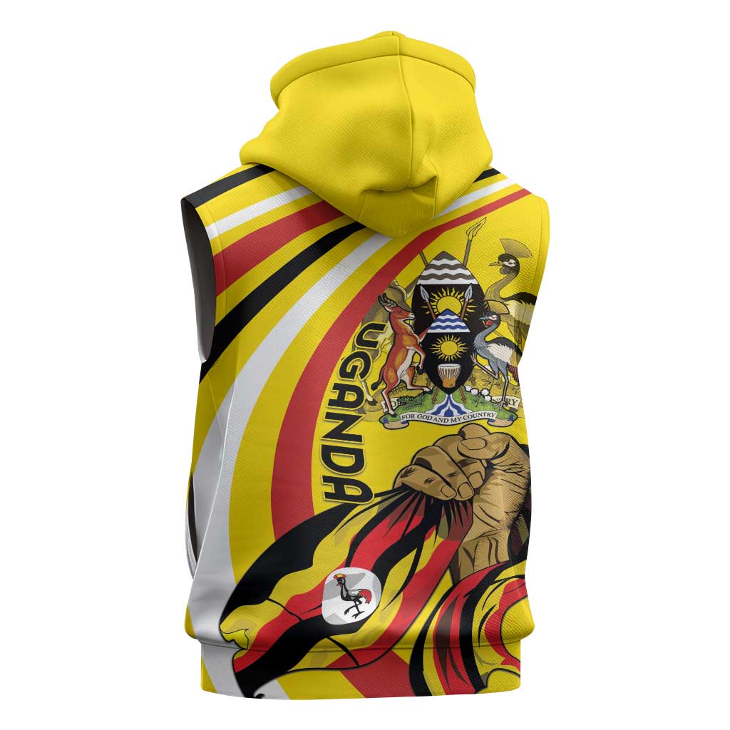 Jamhuri ya Uganda Sleeveless Zip Hoodie Happy Independence Day - African Pride
