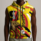 Jamhuri ya Uganda Sleeveless Zip Hoodie Happy Independence Day - African Pride