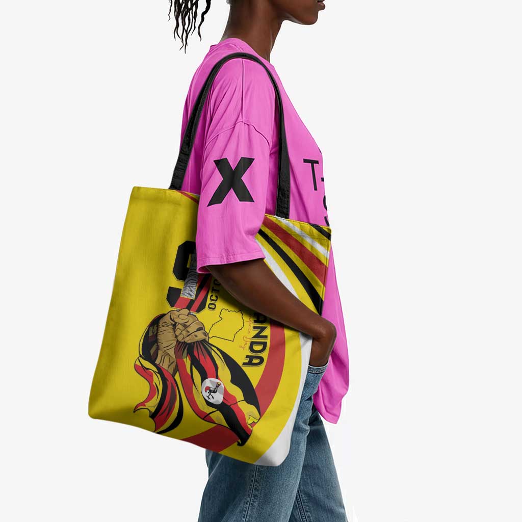 Uganda Tote Bag 63rd Anniversary Of Independence