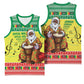 Afro Chirstmas in Senegal Basketball Jersey Black Santa Playing Djembe Drum LT15