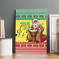 Afro Chirstmas in Senegal Canvas Wall Art Black Santa Playing Djembe Drum - African Pride