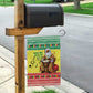 Afro Chirstmas in Senegal Garden Flag Black Santa Playing Djembe Drum - African Pride