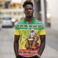 Afro Chirstmas in Senegal Polo Shirt Black Santa Playing Djembe Drum - African Pride
