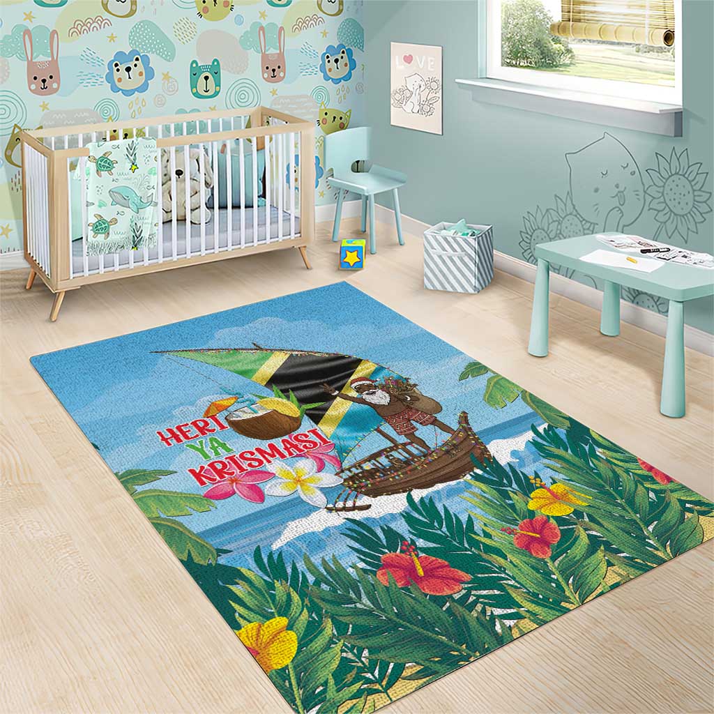 Afro Chirstmas in Tanzania Area Rug Heri ya Krismasi - African Pride