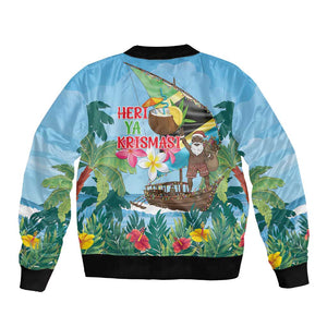 Afro Chirstmas in Tanzania Bomber Jacket Heri ya Krismasi - African Pride