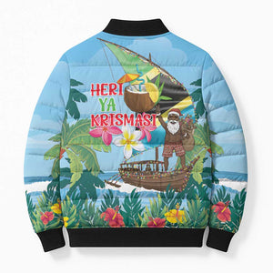 Tanzania Christmas Bomber Puffer Jacket Heri ya Krismasi