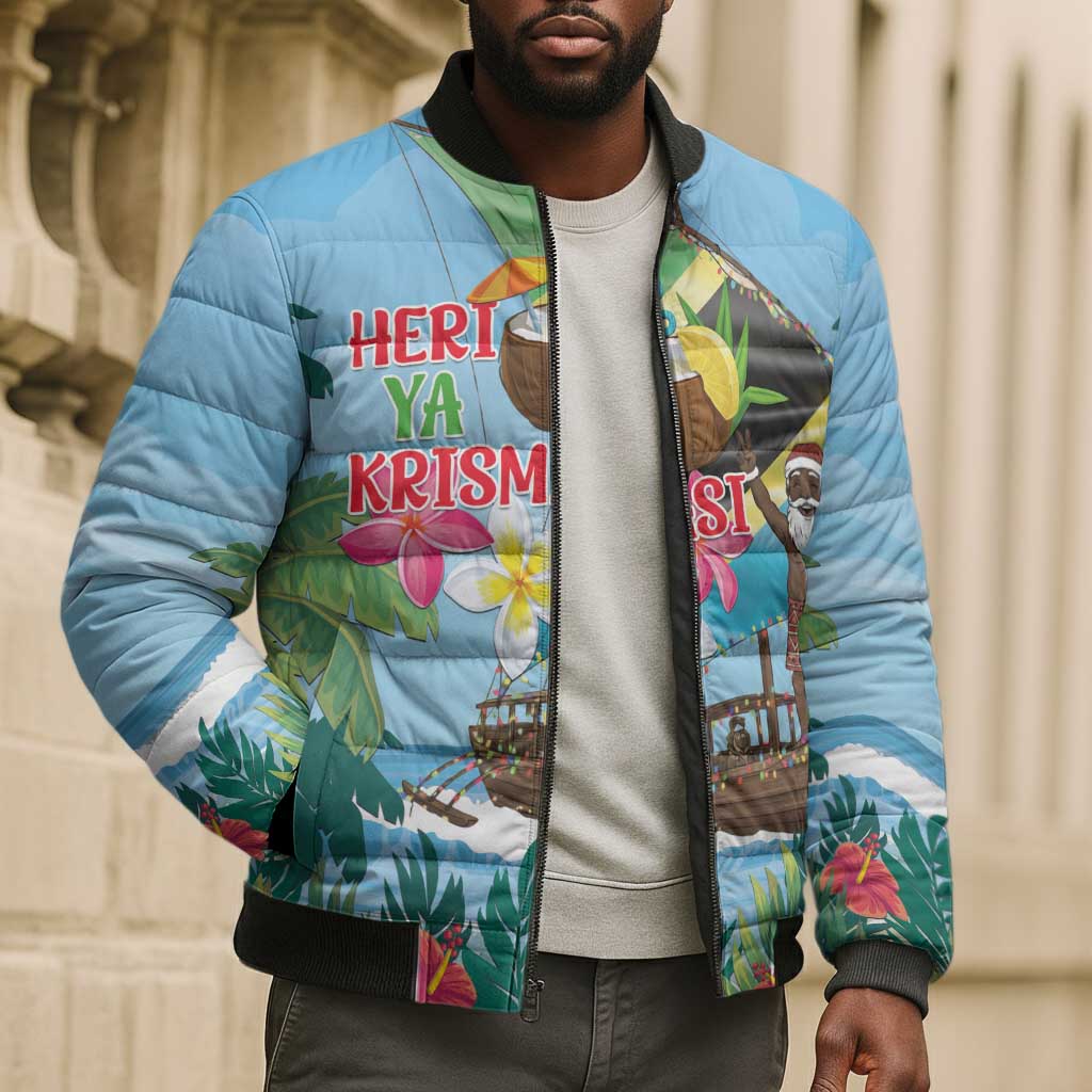 Tanzania Christmas Bomber Puffer Jacket Heri ya Krismasi