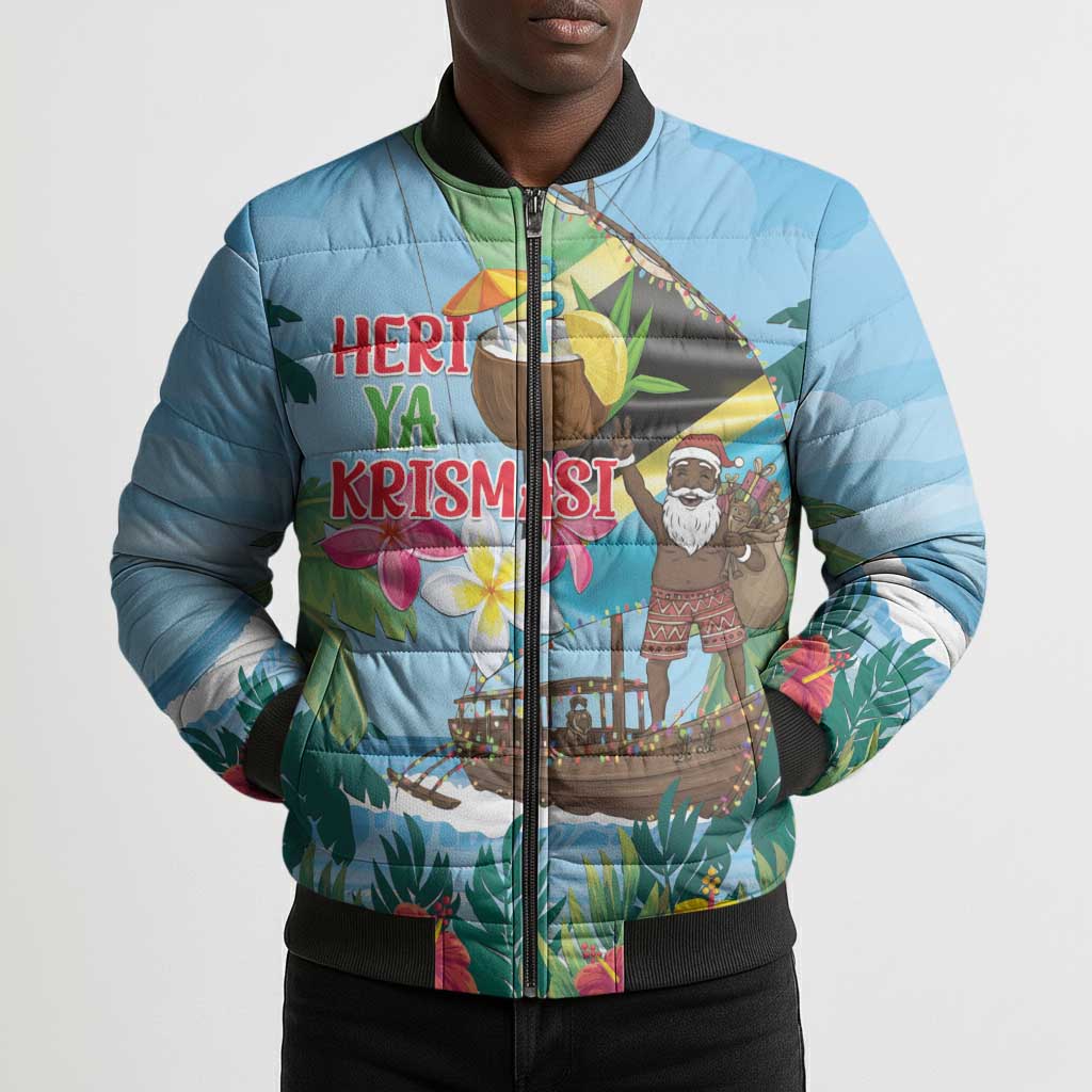 Tanzania Christmas Bomber Puffer Jacket Heri ya Krismasi