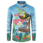 Tanzania Christmas Button Sweatshirt Heri ya Krismasi