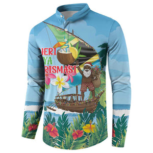 Tanzania Christmas Button Sweatshirt Heri ya Krismasi