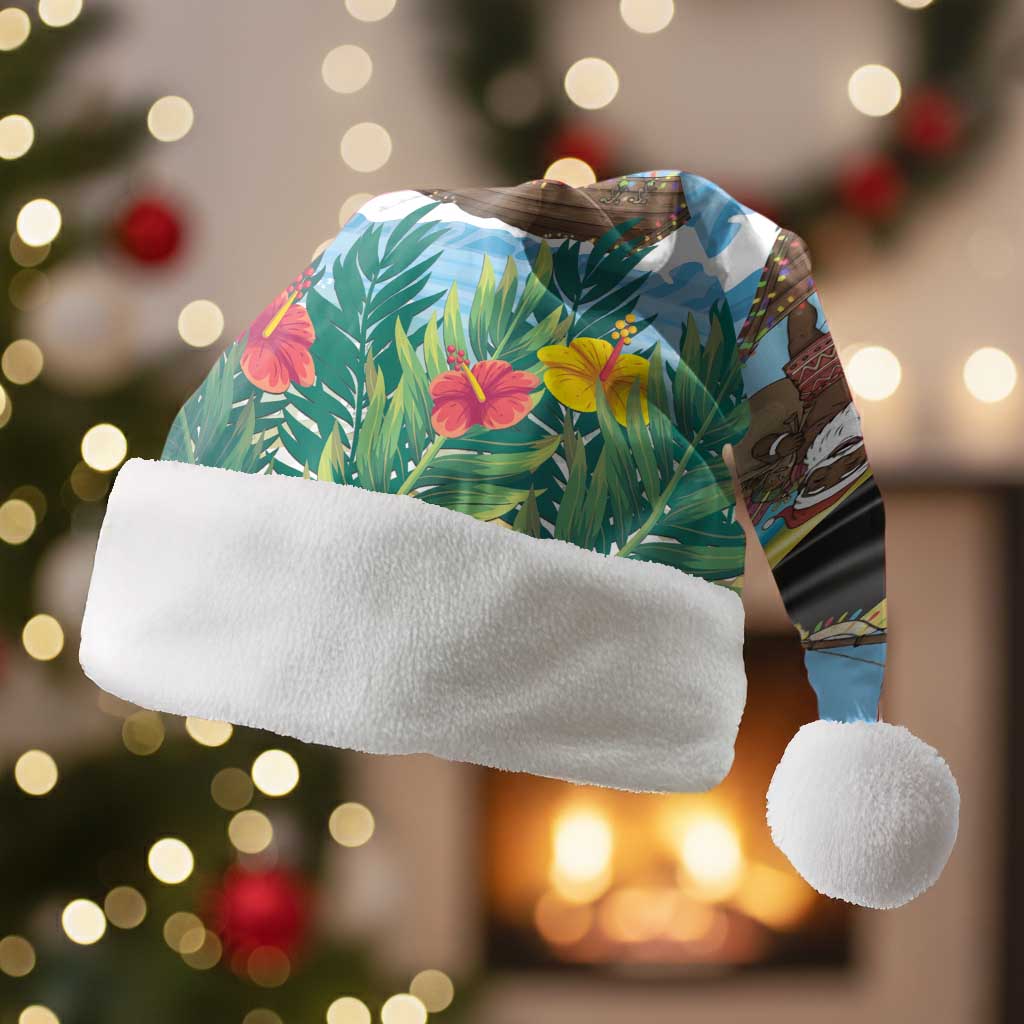 Afro Chirstmas in Tanzania Christmas Santa Hat Heri ya Krismasi - African Pride