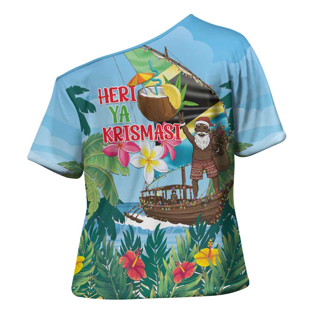 Tanzania Christmas Cross Shoulder Shirt Heri ya Krismasi