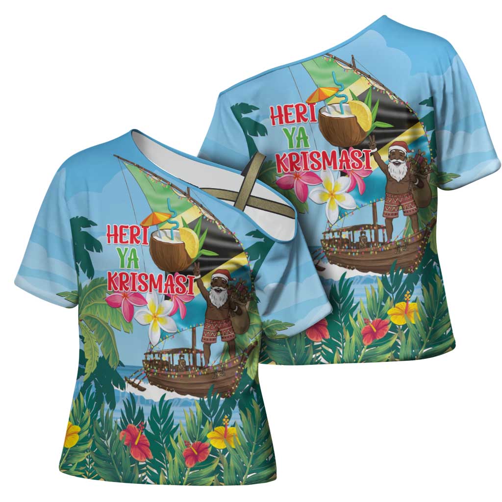 Tanzania Christmas Cross Shoulder Shirt Heri ya Krismasi