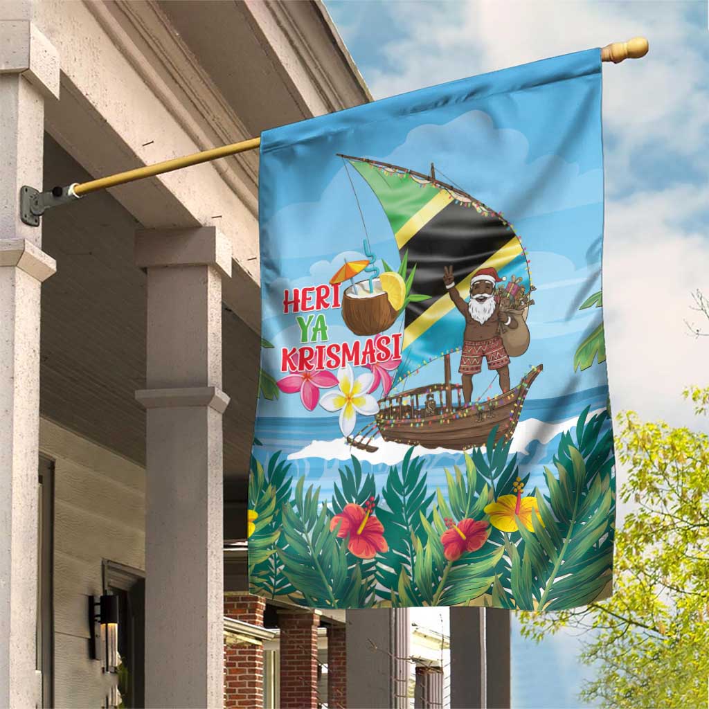 Afro Chirstmas in Tanzania Garden Flag Heri ya Krismasi - African Pride