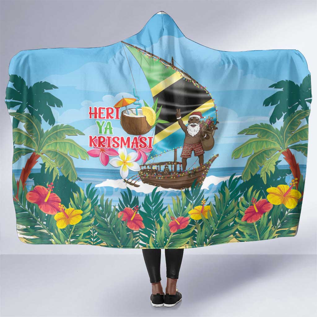 Afro Chirstmas in Tanzania Hooded Blanket Heri ya Krismasi - African Pride