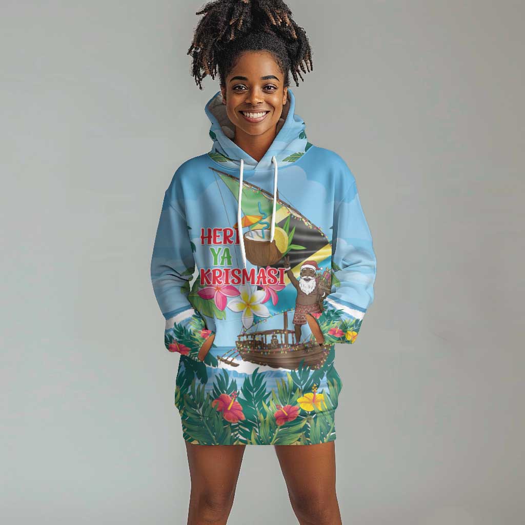 Afro Chirstmas in Tanzania Hoodie Dress Heri ya Krismasi - African Pride