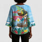 Tanzania Christmas Kimono Sleeve Blouse Heri ya Krismasi