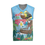 Afro Chirstmas in Tanzania Christmas Knitted V-Neck Vest Heri ya Krismasi - African Pride