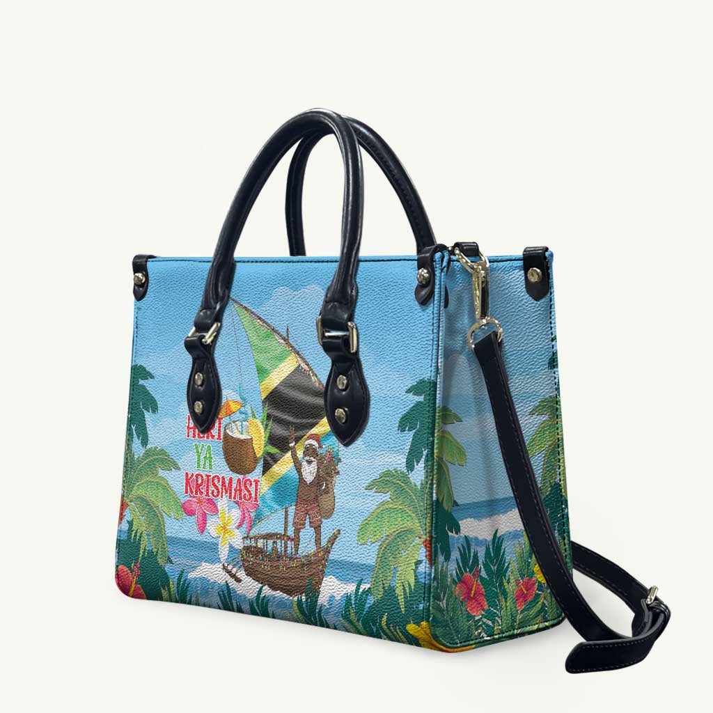 Tanzania Christmas Leather Bag Heri ya Krismasi