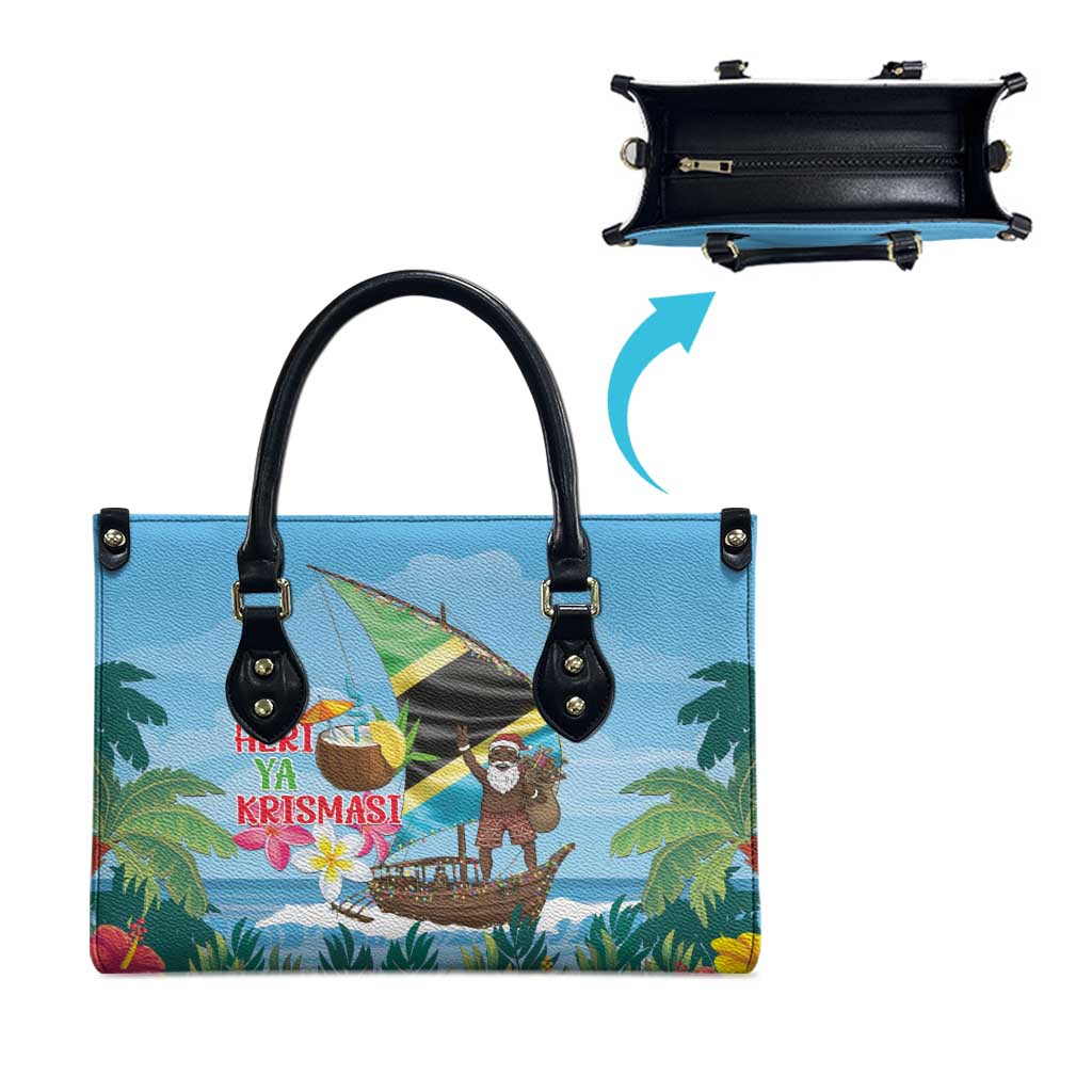 Tanzania Christmas Leather Bag Heri ya Krismasi