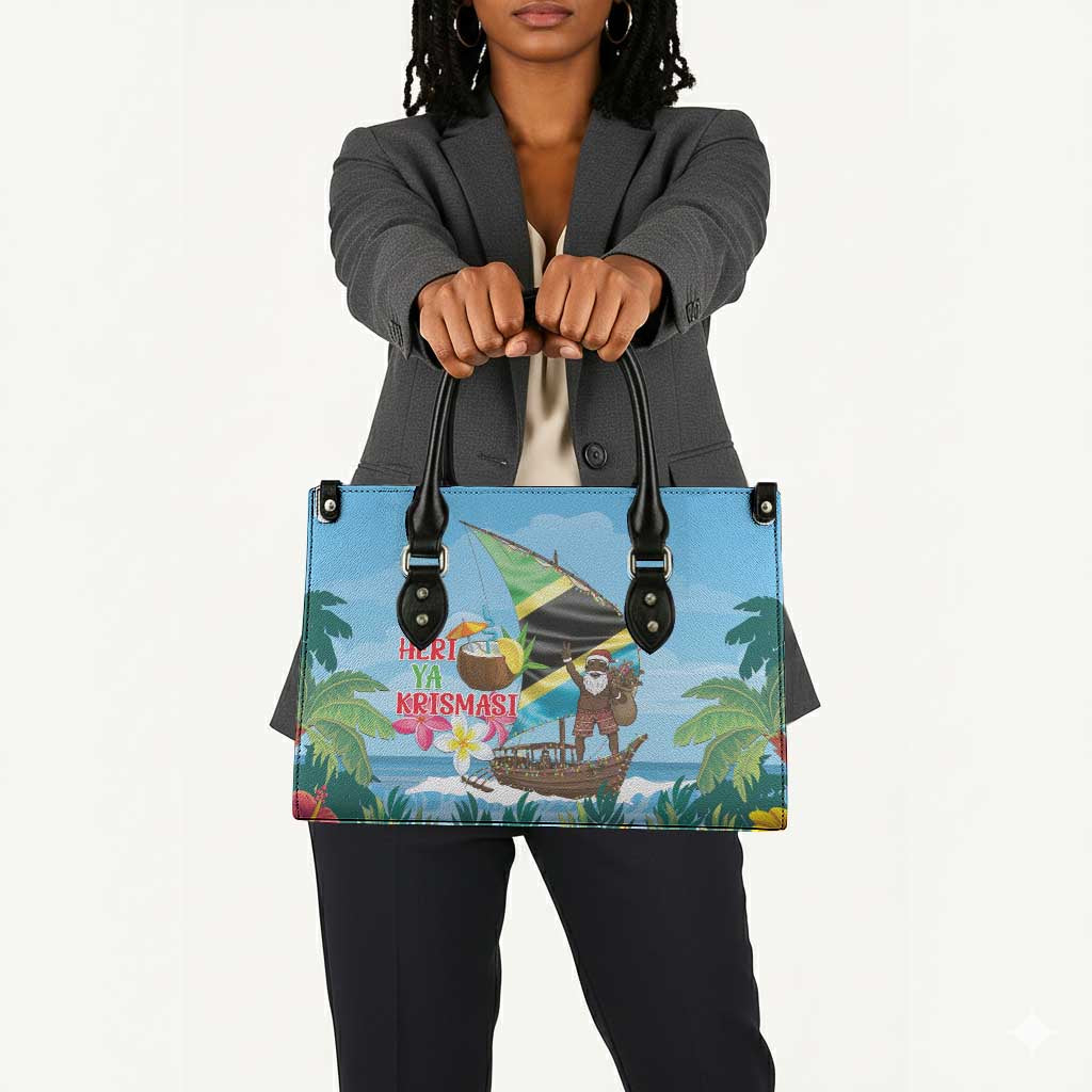 Tanzania Christmas Leather Bag Heri ya Krismasi