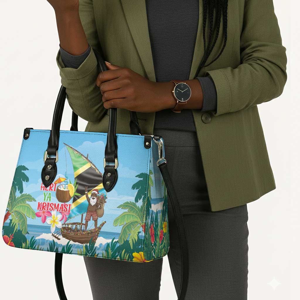 Tanzania Christmas Leather Bag Heri ya Krismasi