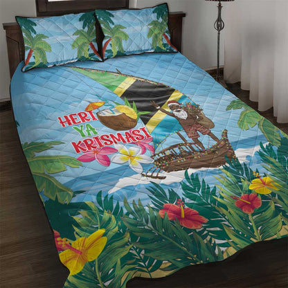 Afro Chirstmas in Tanzania Quilt Bed Set Heri ya Krismasi - African Pride