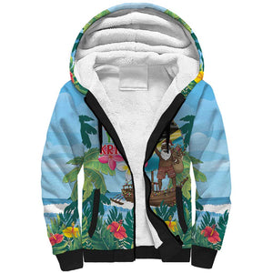 Afro Chirstmas in Tanzania Sherpa Hoodie Heri ya Krismasi - African Pride