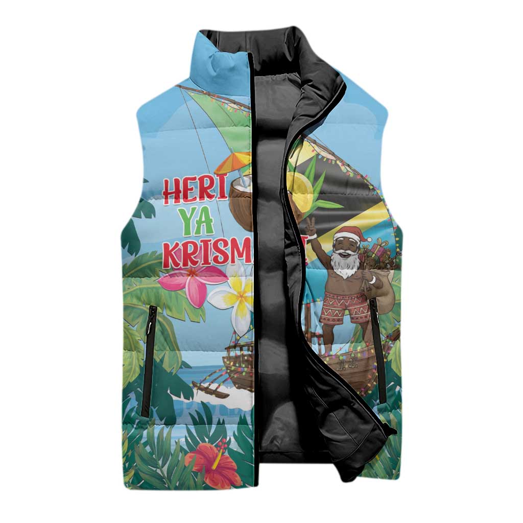 Tanzania Christmas Sleeveless Puffer Jacket Heri ya Krismasi