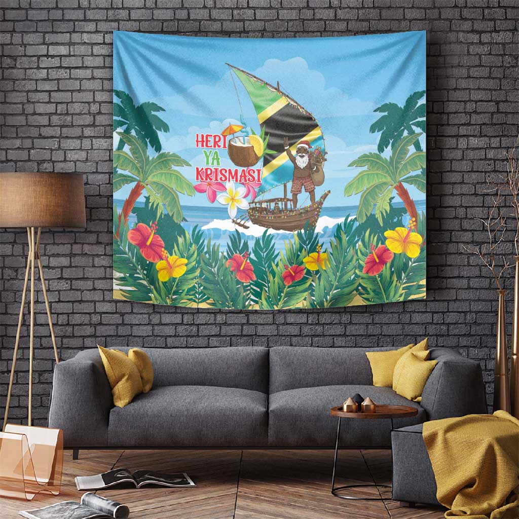 Afro Chirstmas in Tanzania Tapestry Heri ya Krismasi - African Pride