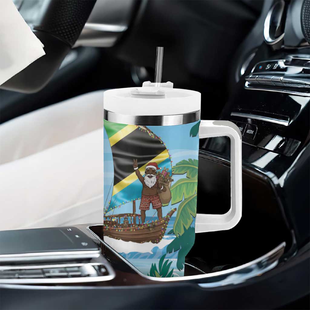 Afro Chirstmas in Tanzania Tumbler With Handle Heri ya Krismasi - African Pride