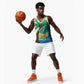 Personalised Afro Sierra Leone Basketball Jersey Coat Of Arms With Flag Map LT15
