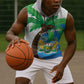 Personalised Afro Sierra Leone Sleeveless Hoodie Coat Of Arms With Flag Map - African Pride