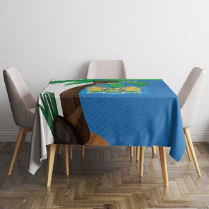 Personalised Afro Sierra Leone Tablecloth Coat Of Arms With Flag Map