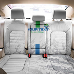 Custom Sierra Leone Football Back Car Seat Cover Grunge Style