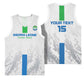 Custom Sierra Leone Football Basketball Jersey Grunge Style LT15