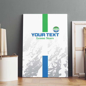 Custom Sierra Leone Football Canvas Wall Art Grunge Style