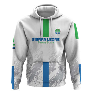 Custom Sierra Leone Football Hoodie Grunge Style