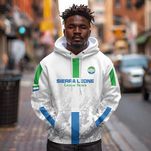 Custom Sierra Leone Football Hoodie Grunge Style