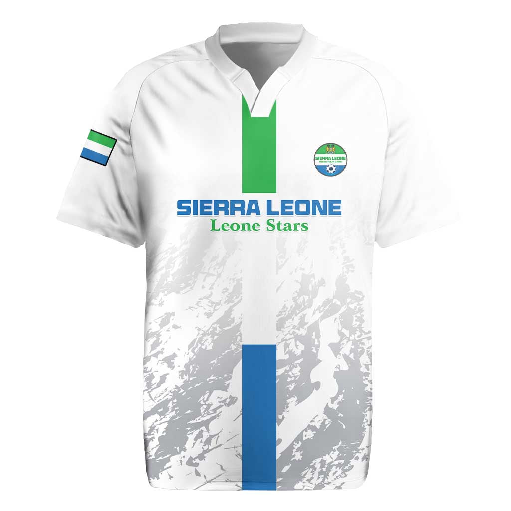 Custom Sierra Leone Football Rugby Jersey Grunge Style