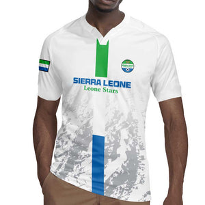 Custom Sierra Leone Football Rugby Jersey Grunge Style