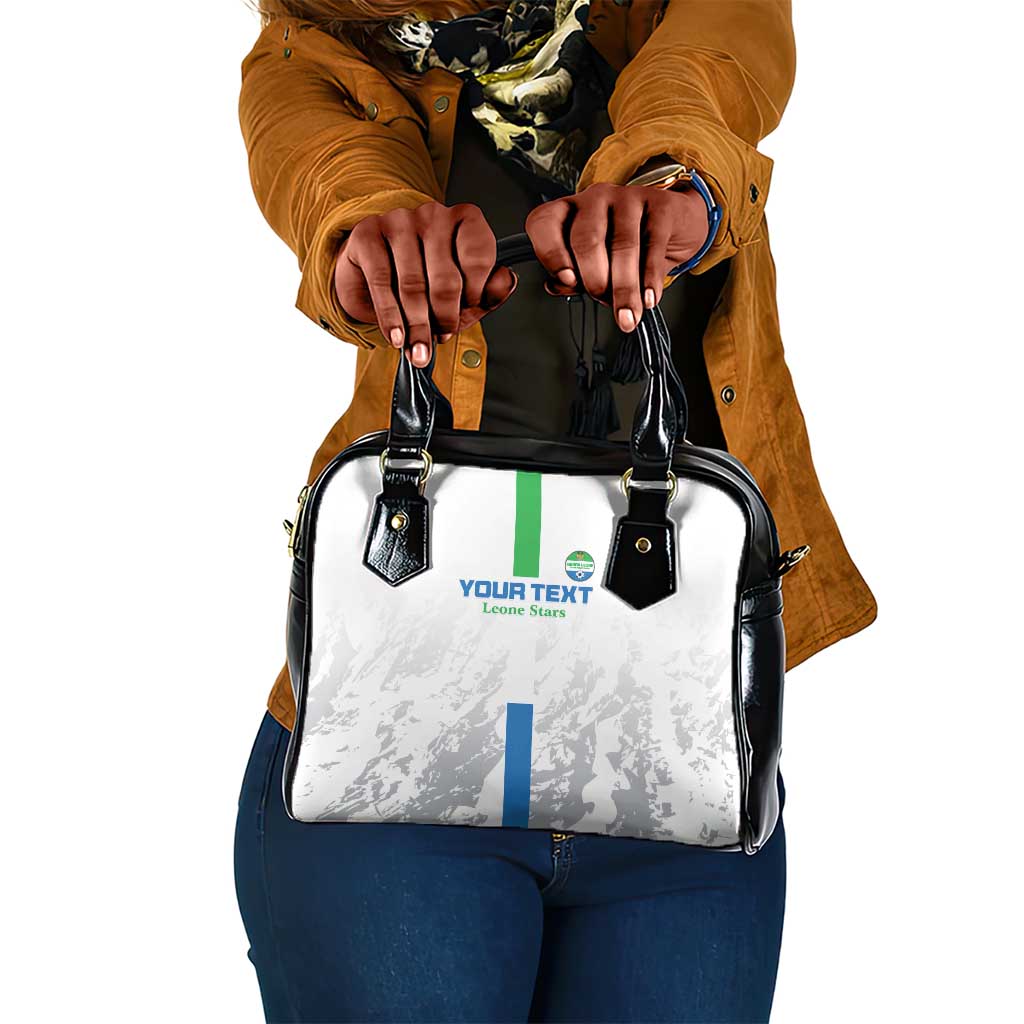 Custom Sierra Leone Football Shoulder Handbag Grunge Style