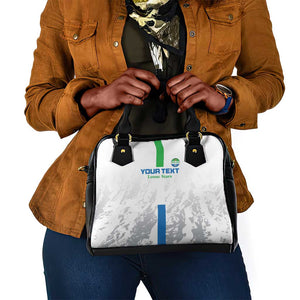 Custom Sierra Leone Football Shoulder Handbag Grunge Style