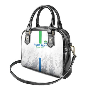 Custom Sierra Leone Football Shoulder Handbag Grunge Style