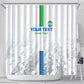 Custom Sierra Leone Football Shower Curtain Grunge Style