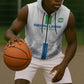 Custom Sierra Leone Football Sleeveless Zip Hoodie Grunge Style - African Pride